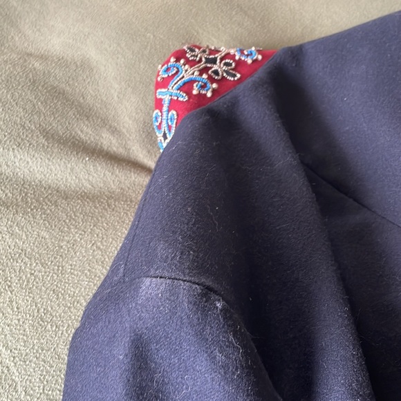 Beaded Military Style Riding Jacket Small - Picture 8 of 9